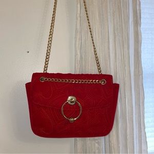 SKINNYDIP Velvet Heart Print Crossbody Purse